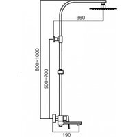 Душевая система  Hansen HL33095-C