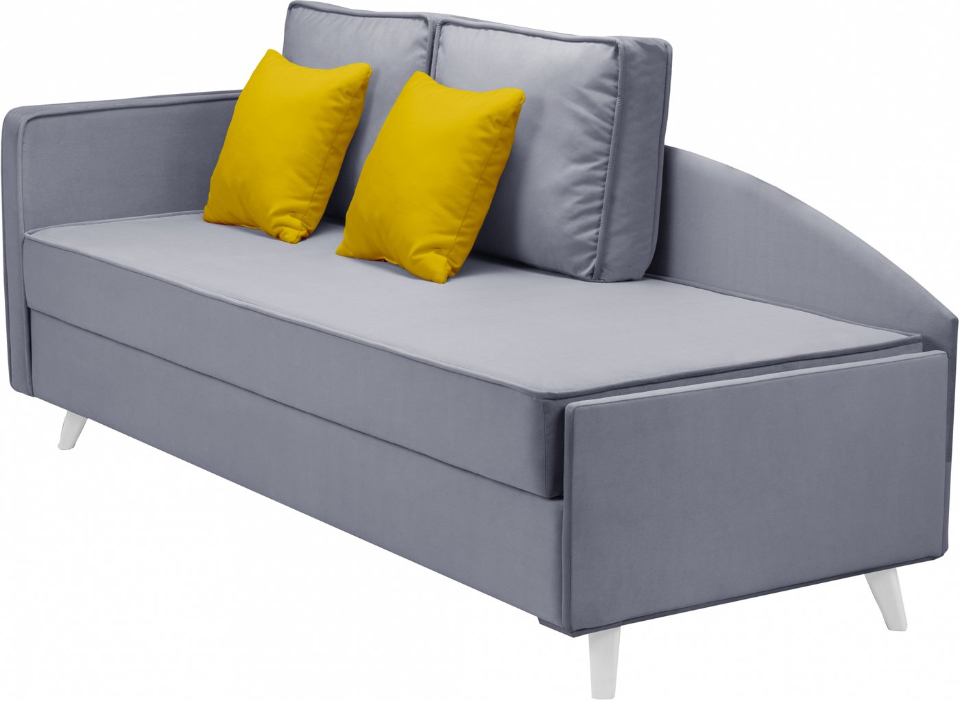 

Тахта Mio Tesoro Альфа 800 левая (Velutto 12/Velutto 40/белый)