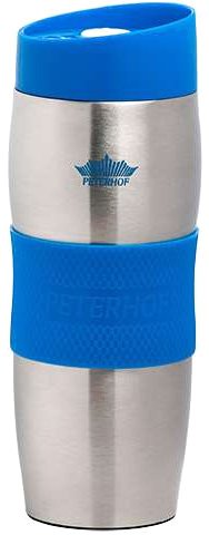 Термокружка Peterhof PH-12410 Серебристый/Синий