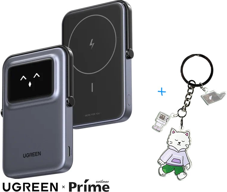 

Внешний аккумулятор Ugreen PB571 5000mAh (серый) + брендированный брелок Ugreen