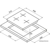 Варочная панель Korting HI 42031 B