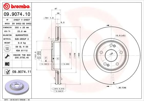 

Brembo 09907411