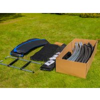 Батут GetActive Jump PRO 10FT с лестницей и внутренней сеткой (синий)