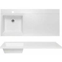 Умывальник Runo Гамма 105 лайт с правым крылом (белый)