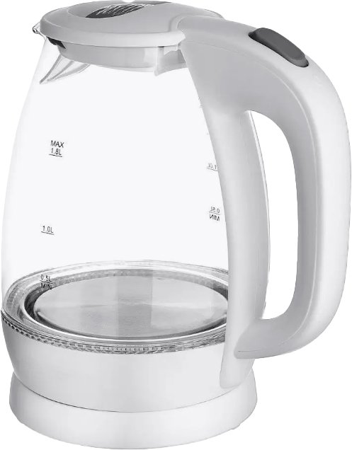 

Электрический чайник Brevio Glass Kettle BV8008 (белый)