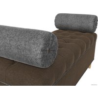 Банкетка Лига диванов Глория 113686 (рогожка коричневый/серый/серый)