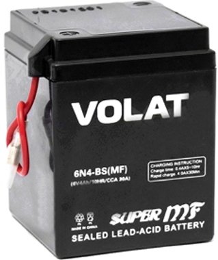 

Мотоциклетный аккумулятор VOLAT 6N4-BS (MF) (4 А·ч)