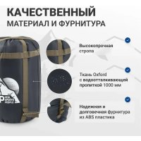 Мешок компрессионный RSP Outdoors BAG L (черный с коричневыми ремнями)