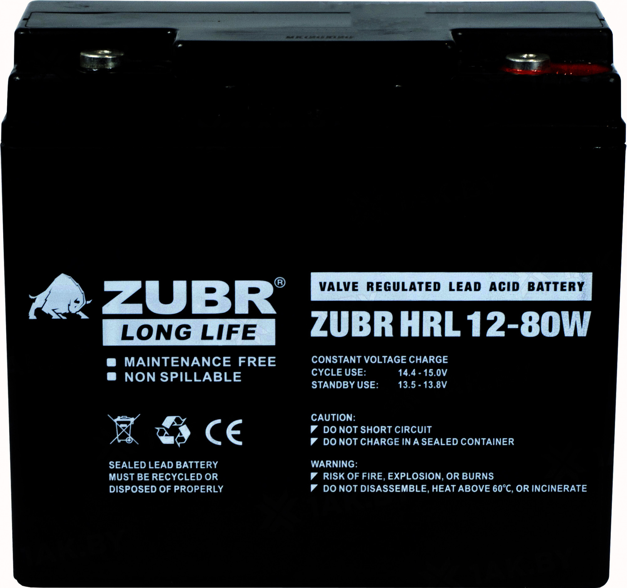 

Аккумулятор для ИБП Zubr HRL 12-80W (12 В/18 А·ч)