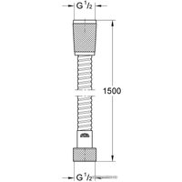 Душевой шланг Grohe Relexaflex Metal Longlife 28143000 (хром)