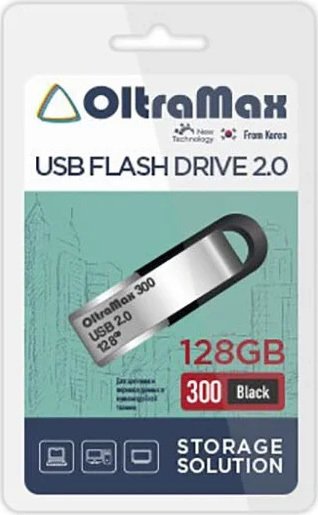 

USB Flash OltraMax 300 128GB (черный)
