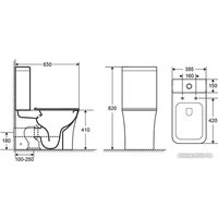 Унитаз напольный Azario Anteo Square AZ-1218A