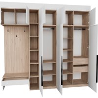 Стенка Рэйгрупп Рэй P245-B8-2-EBE В8-2 (дуб элисон/белый премиум)