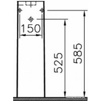 Пьедестал для умывальника Vitra D-Light 6936B003-7035