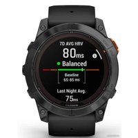 Умные часы Garmin Fenix 7X Pro Solar (сланцево-серый/черный)