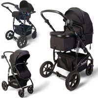 Универсальная коляска Bubago Zoom (3 в 1, черный)