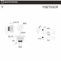 Смеситель Whitecross Y YSET03CR (хром)