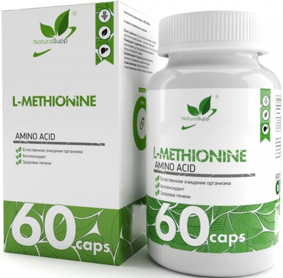 

БАД NaturalSupp Л-Метионин (L-Methionine), 60 капс.