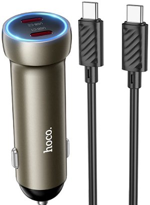 

Автомобильное зарядное Hoco Z54B USB Type-C (золотой)