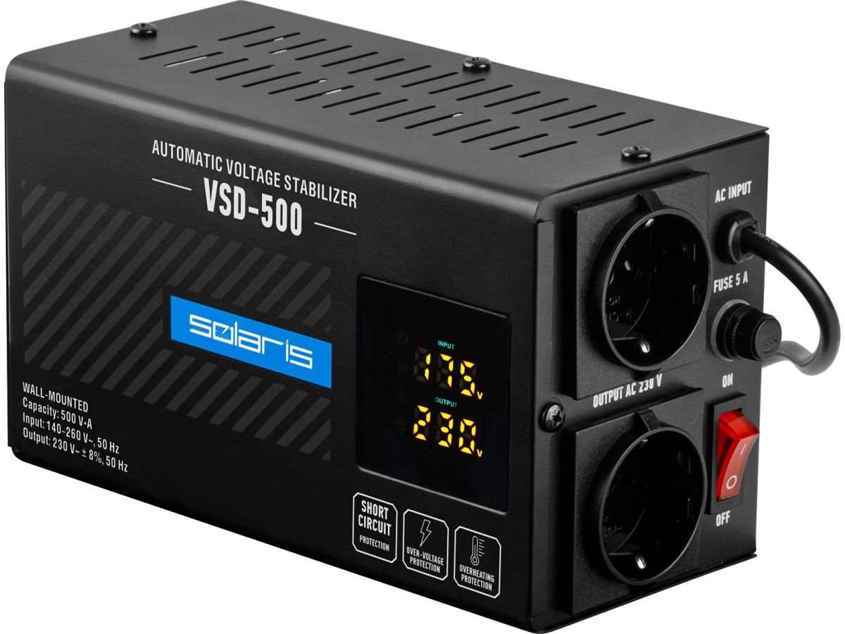 

Стабилизатор напряжения Solaris VSD-500