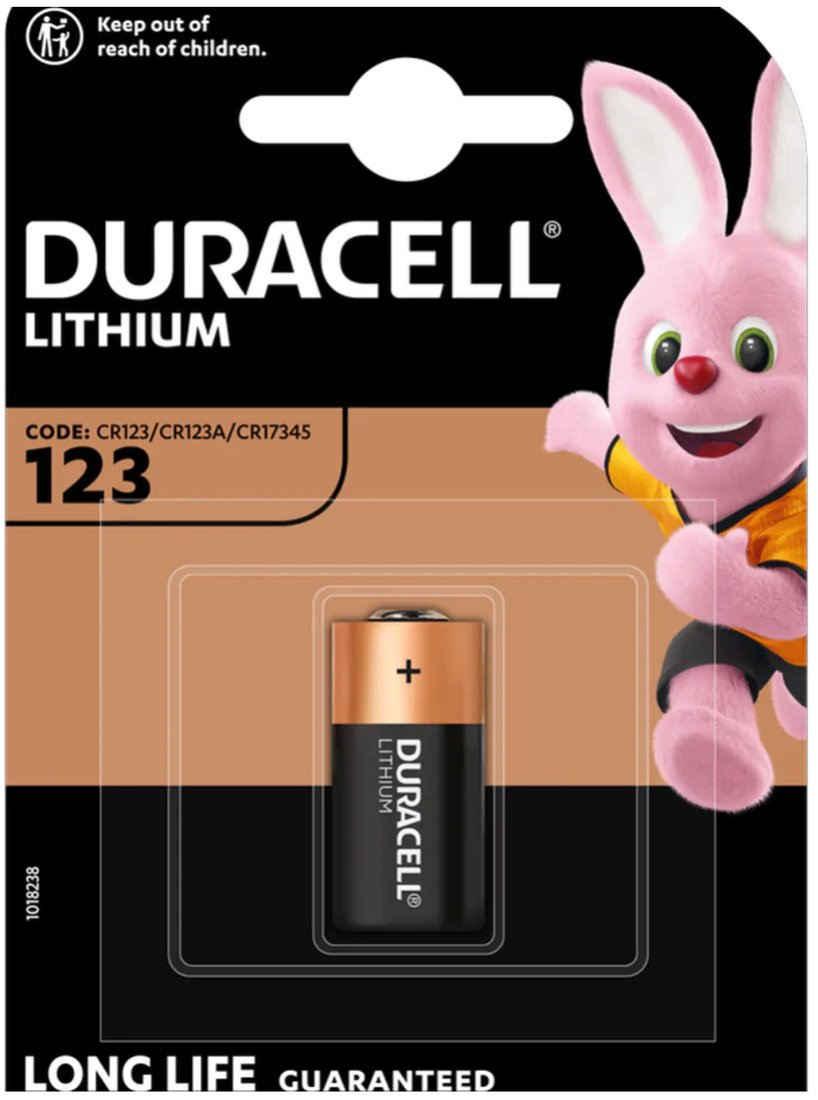 

Батарейка DURACELL Lithium CR123A BP