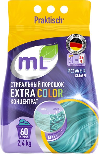 

Стиральный порошок Meine Liebe Extra Color концентрат 2.4 кг