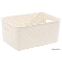 Коробка для хранения Violet Береста 521026 (слоновая кость)