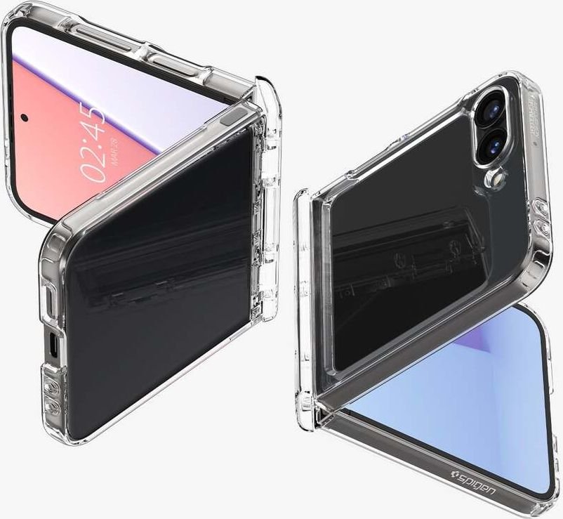 

Чехол для телефона Spigen Ultra Hybrid Pro для Galaxy Z Flip 6 Crystal Clear