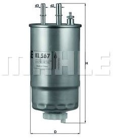 

Топливный фильтр Mahle Knecht KL567
