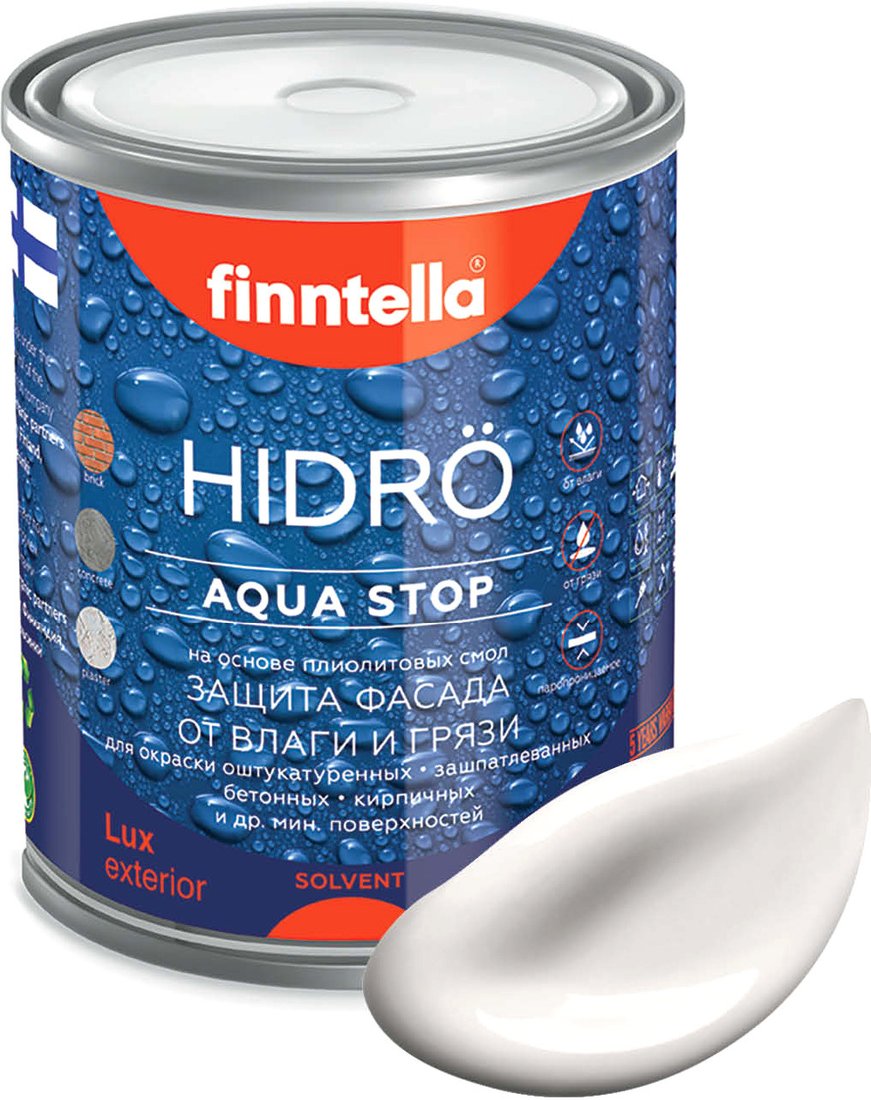 

Краска Finntella Hidro Maito F-14-1-1-FL112 0.9 л (молочно-белый)