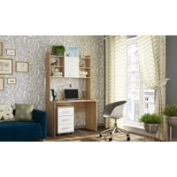 Стол Памир ПКС-9 (дуб сонома/белый глянец)