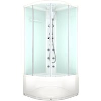 Душевая кабина Domani-Spa Delight 110 High DS01D110HWM10 (белый/сатин/матированное стекло)