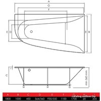 Ванна Vayer Boomerang 180x100