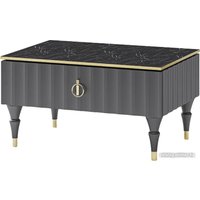 Журнальный столик Неман мебель МН-043-38 (черный/серый)