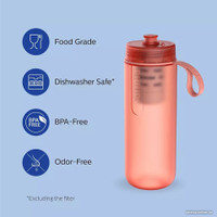 Бутылка для воды Philips GoZero AWP2712RDR/31 590мл (красный)