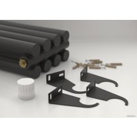 Стальной трубчатый радиатор Сунержа Эстет-11 EU50 500х720 16 секций (темный титан муар)