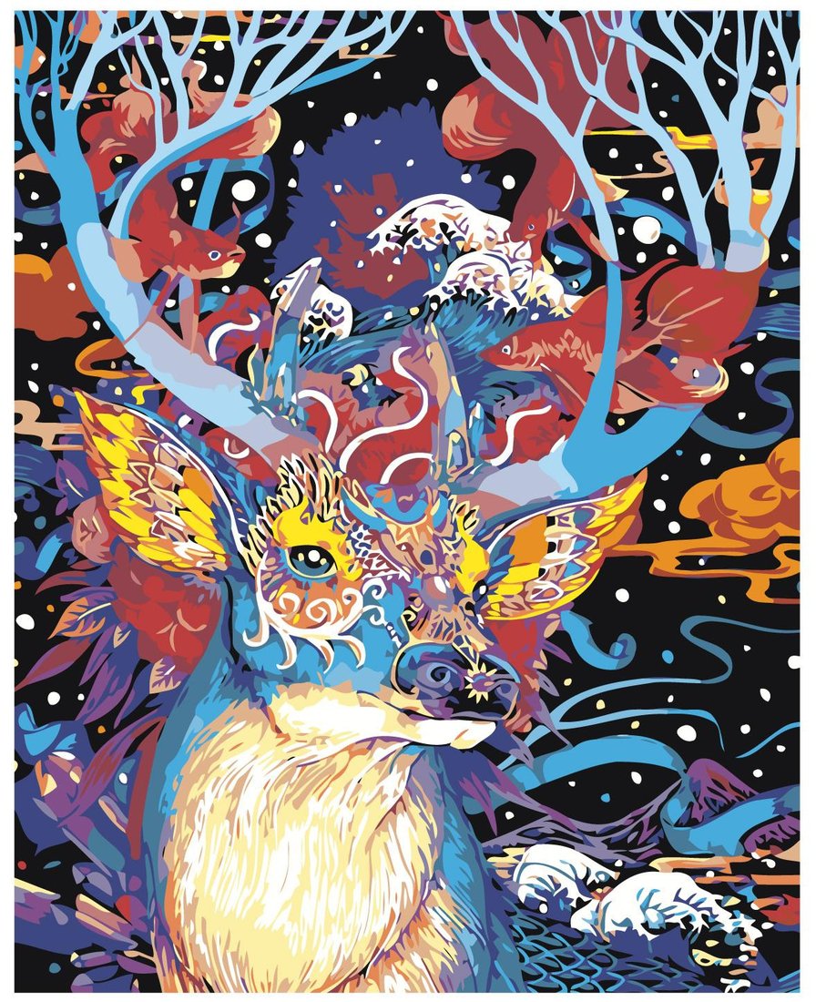 

Картина по номерам SLAVINA Сказочный олень ARTH-AH117