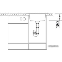 Кухонная мойка Blanco Rondoval 45 (темная скала) [518915]