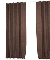 Комплект штор Delfa СШД-050 Flowers Shinil/106 (160x250, шоколад)