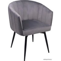 Стул AksHome Melon (серый велюр/черный)