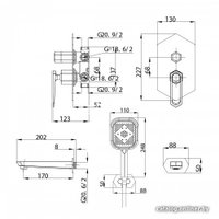 Душевая система  Lemark Prizma LM3922C
