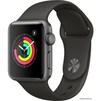 Умные часы Apple Watch Series 3 38 мм (алюминий серый космос/серый)