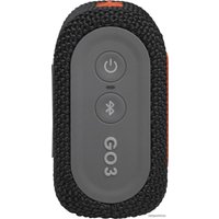 Беспроводная колонка JBL Go 3 (черный/оранжевый)