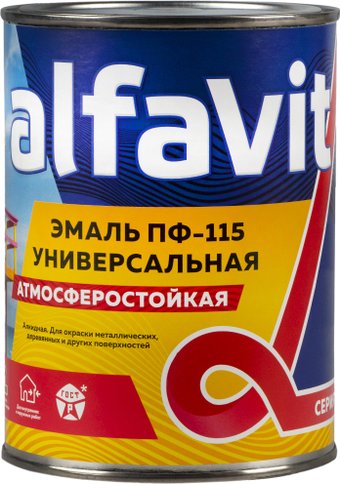 Эмаль Alfavit ПФ-115 0.9кг (салатовый)