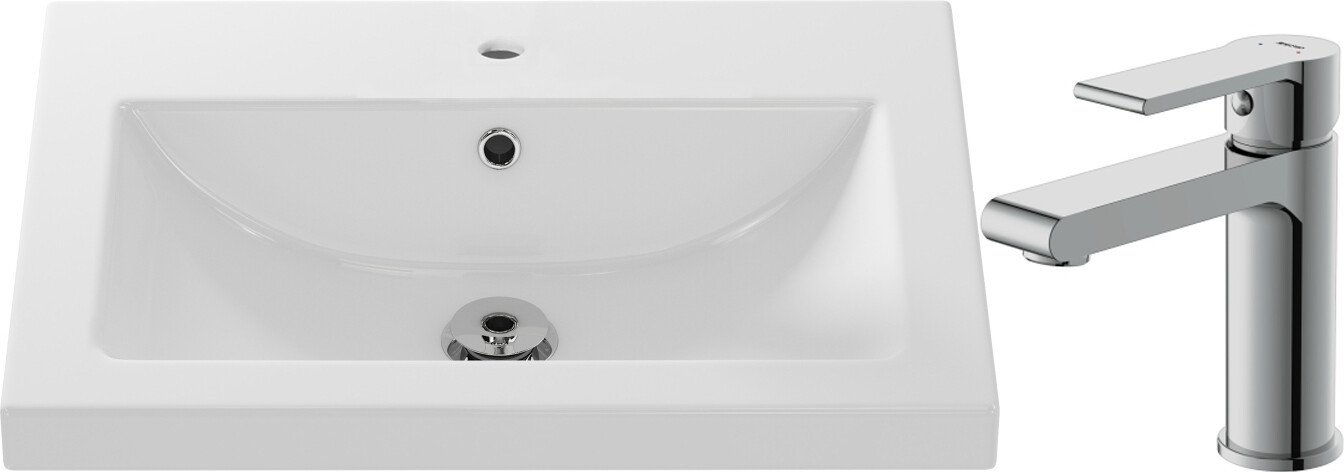 Умывальник Cersanit Como 60 S-UM-COM60/1-w + 63020
