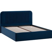 Кровать Трия Тиффани Тип 1 c ПМ и заглушиной 160x200 (микровелюр Wellmart Blue) в Бресте