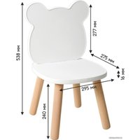 Детский стул Mega Toys Мишка 71024ЛДСП