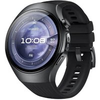Умные часы Huawei Watch 5 46 мм (черный, с черным силиконовым ремешком, международная версия)