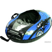 Тюбинг Тяни-Толкай Машинка Comfort со спинкой (синий)