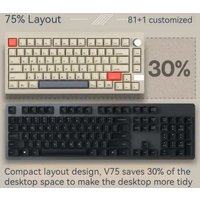 Клавиатура Cidoo V75 Pro (белый)